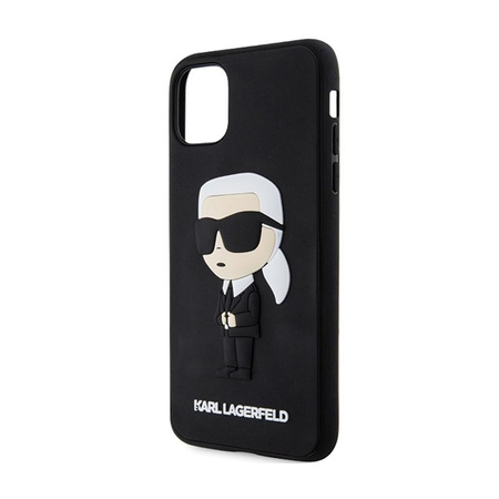 Karl Lagerfeld 3D Rubber NFT Ikonik - Etui iPhone 11 (Czarny)