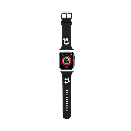 Karl Lagerfeld 3D Rubber Karl & Choupette Heads NFT - Pasek do Apple Watch 38/40/41 mm (biały)