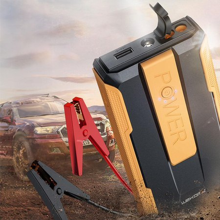 WEKOME CP-F60 PowerBoost Car Jump Starter - Zasilacz awaryjnego rozruchu samochodu + Power bank (Czarny / Pomarańczowy)