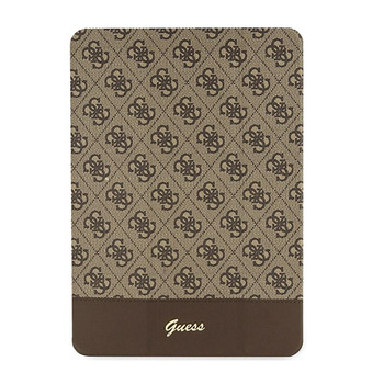 Guess 4G Stripe Allover - Etui iPad 10.2" (2021-2019) (Brązowy)