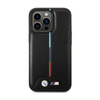 BMW Quilted Tricolor MagSafe - Etui iPhone 13 Pro (czarny)