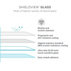 Speck Shieldview Glass - Hartowane szkło ochronne iPhone 13 / iPhone 13 Pro z powłoką MICROBAN