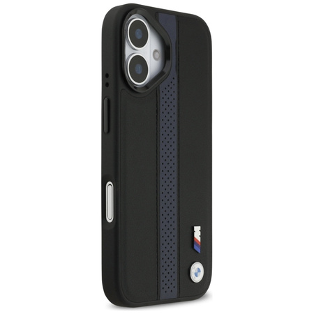 BMW M Perforated Stripe Logo MagSafe - Etui iPhone 17 (niebieski)