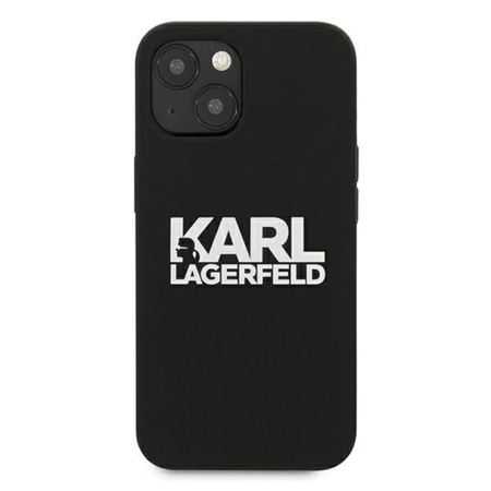 Karl Lagerfeld Silicone Stack Logo - Etui iPhone 13 (czarny)