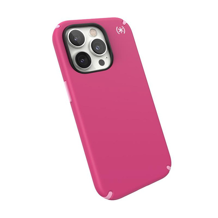 Speck Presidio2 Pro MagSafe - Antybakteryjne etui iPhone 14 Pro (Digitalpink / Blossompink / White)