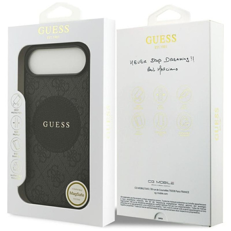 Guess 4G Circle Classic Logo MagSafe - Etui iPhone Air (czarny)