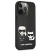 Karl Lagerfeld PU Leather Karl & Choupette Embossed - Etui iPhone 13 Pro (czarny)