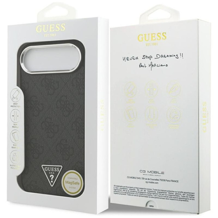 Guess 4G Triangle Logo MagSafe - Etui iPhone Air (czarny)