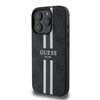 Guess 4G Printed Stripes MagSafe - Etui iPhone 16 Pro (czarny)