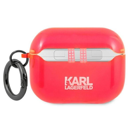 Karl Lagerfeld Choupette Head - Etui Airpods Pro (fluo różowy)