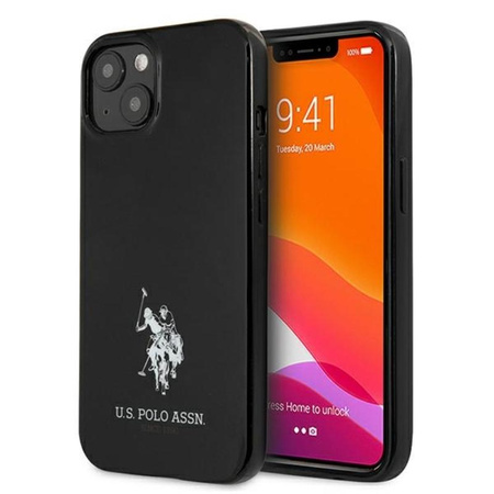 US Polo Assn Horses Logo - Etui iPhone 13 (czarny)