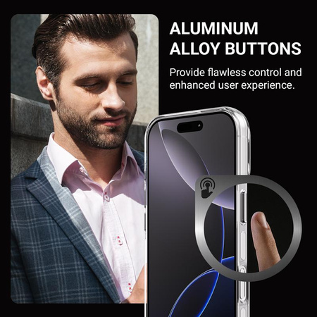 Crong Clear MAG Pro - Etui iPhone 15 Pro MagSafe (przezroczysty)