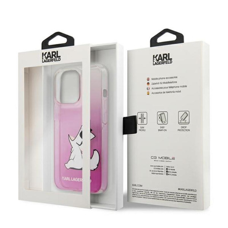Karl Lagerfeld Choupette Fun - Etui iPhone 13 Pro Max (różowy)
