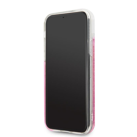 Karl Lagerfeld Glitter Liquid Floatting Charms - Etui iPhone 11 (Pink Floatting Charms)