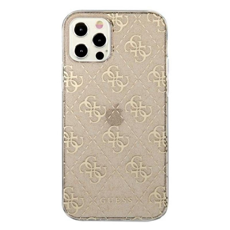 Guess 4G Glitter - Etui iPhone 12 / iPhone 12 Pro (Gold)