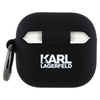 Karl Lagerfeld Silicone Karl Head 3D - Etui AirPods 4 (czarny)