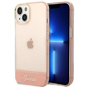 Guess Translucent - Etui iPhone 14 (rózowy)