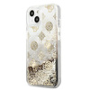 Guess Peony Liquid Glitter - Etui iPhone 13 (złoty)
