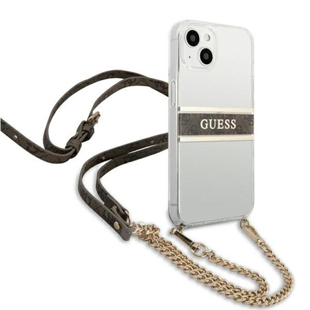 Guess 4G Gold Stripe Crossbody - Etui iPhone 13