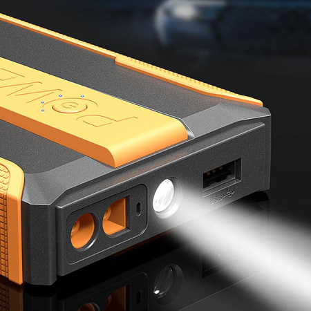 WEKOME CP-F60 PowerBoost Car Jump Starter - Zasilacz awaryjnego rozruchu samochodu + Power bank (Czarny / Pomarańczowy)