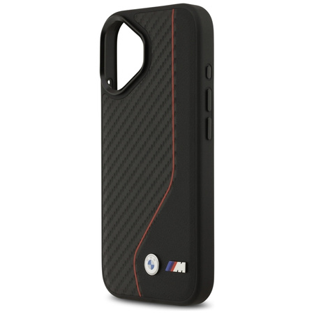 BMW M Carbon Line & Logo MagSafe - Etui iPhone 17 (czerwony)
