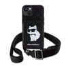 Karl Lagerfeld Crossbody NFT Saffiano Monogram Choupette - Etui iPhone 14 (Czarny)