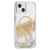 Case-Mate Karat MagSafe - Etui iPhone 14 zdobione złotem (Marble)