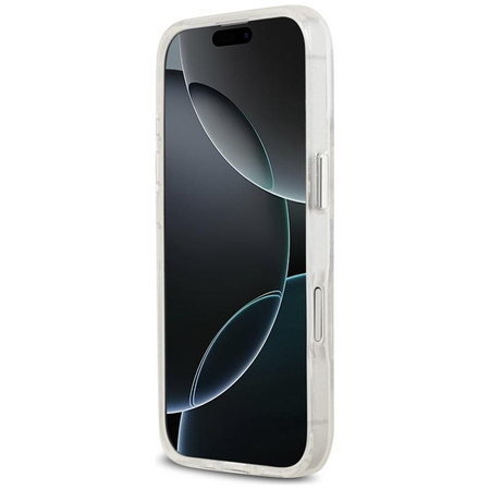 Karl Lagerfeld IML Glitter Karl & Choupette Sketch Logo MagSafe - Etui iPhone 17 (przezroczysty)