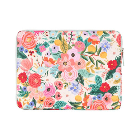 Rifle Paper Laptop Sleeve - Pokrowiec MacBook Pro 15" / Laptop 15,6” (Garden Party Blush)