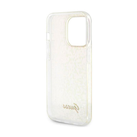 Guess IML Faceted Mirror Disco Iridescent - Etui iPhone 15 Pro Max (różowy)