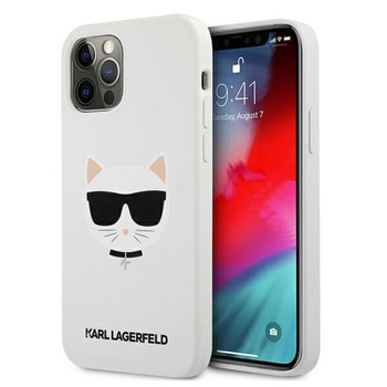 Karl Lagerfeld Choupette Head Silicone - Etui iPhone 12 Pro Max (biały)