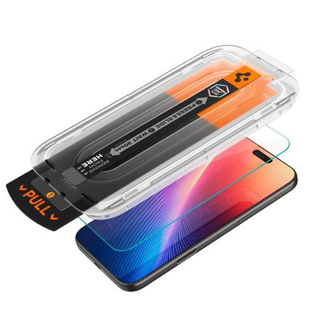 Spigen GLAS.TR EZ Fit Pro - Szkło hartowane do iPhone 17 / 17 Pro / 16 Pro