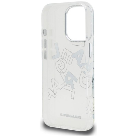 Karl Lagerfeld IML Sketched Graphic - Etui iPhone 16 Pro Max (przezroczysty)