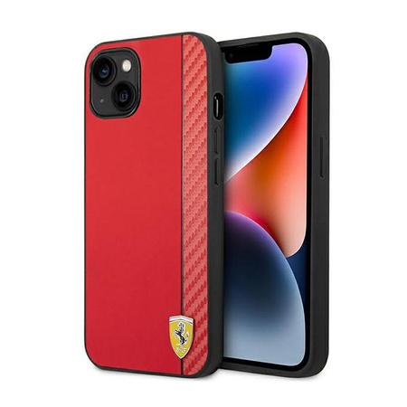 Ferrari Carbon – Etui iPhone 14 Plus (Czerwony)