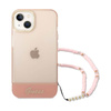 Guess Translucent Pearl Strap - Etui iPhone 14 (różowy)