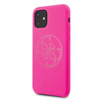 Guess Slilicon 4G Tone on Tone Logo - Etui iPhone 11 (Fuchsia)