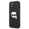 Karl Lagerfeld PU Leather Karl's Head Metal - Etui iPhone 13 (czarny)