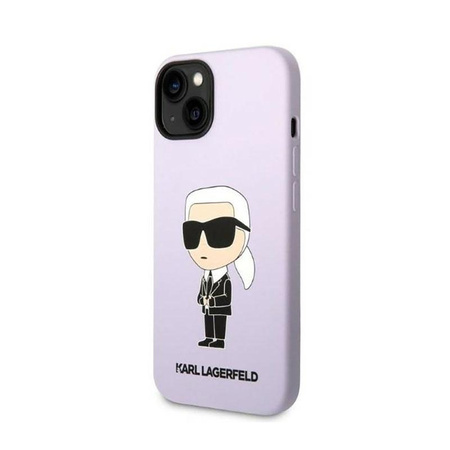 Karl Lagerfeld Silicone NFT Ikonik - Etui iPhone 14 Plus (fioletowy)