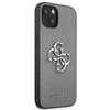 Guess Saffiano 4G Big Silver Logo - Etui iPhone 13 (szary)