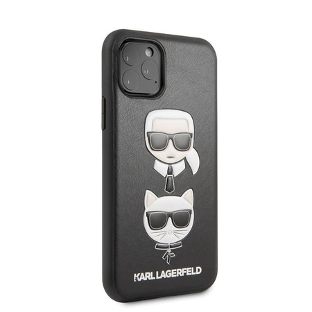 Karl Lagerfeld Embossed Case Karl & Choupette - Etui iPhone 11 Pro (Black)