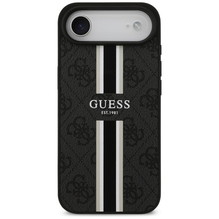 Guess 4G Printed Stripes MagSafe - Etui iPhone Air (czarny)