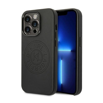 Karl Lagerfeld Leather Perforated Logo Case - Etui iPhone 14 Pro Max (czarny)