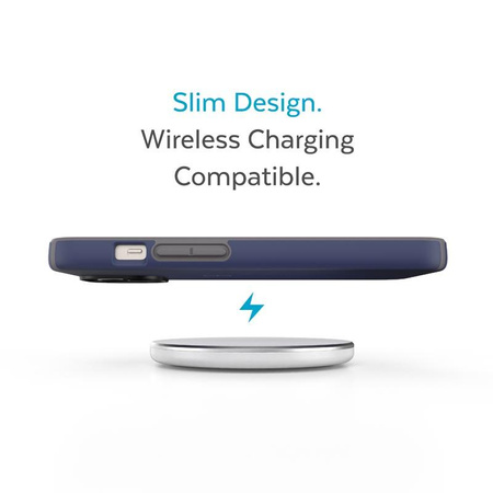 Speck CandyShell Pro - Etui iPhone 14 Plus z powłoką MICROBAN (Prussian Blue / Cloudy Grey)