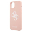 Guess Silicone 4G Big Logo - Etui iPhone 13 (różowy)