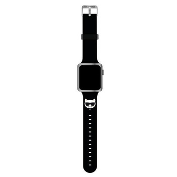 Karl Lagerfeld Silicone Choupette Head – Pasek do Apple Watch 38/40/41 mm (czarny)