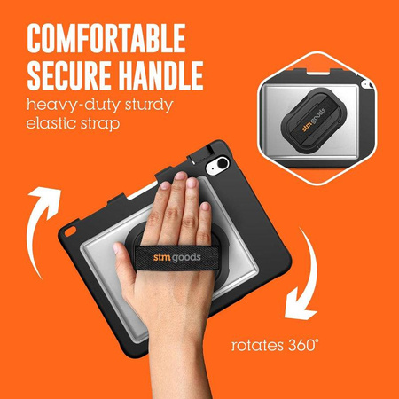 STM Dux Swivel - Etui pancerne iPad 11" (2025) / 10.9" (2022) (czarny)