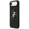 Karl Lagerfeld Silicone Karl & Choupette Ring MagSafe - Etui iPhone Air (czarny)