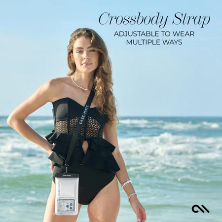 Case-Mate Waterproof Floating Pouch - Etui wodoodporne do smartfonów (Silver Chrome)