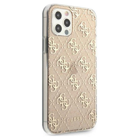 Guess 4G Glitter - Etui iPhone 12 Pro Max (Gold)