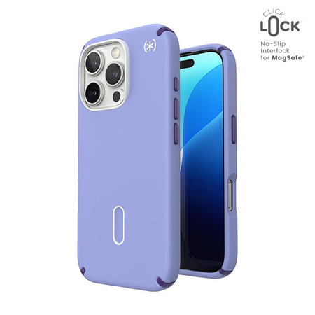 Speck Presidio2 Pro ClickLock & MagSafe - Etui iPhone 16 Pro (Future Lavender / Cassis Purple / White)